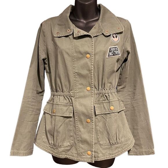 Her Universe Star Wars Military Utility Jacket Junior’s Small - Picture 1 of 7